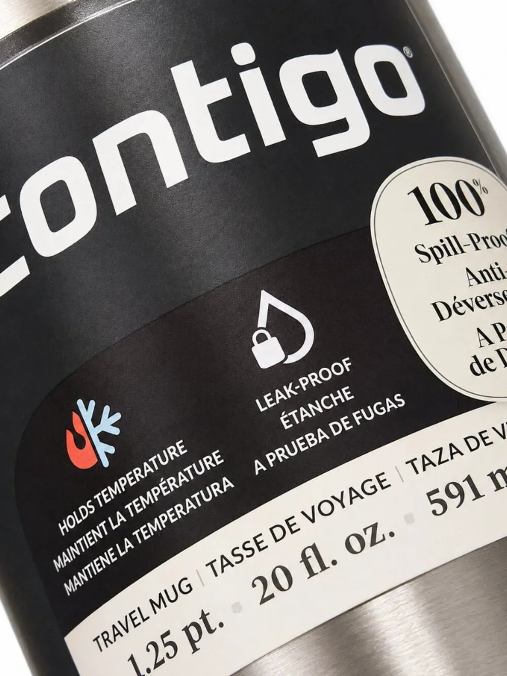 Contigo West Loop 2.0 AutoSeal Stainless Steel Travel Mug 20oz Thermalock NEW